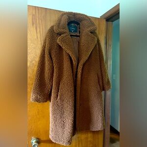 Luck brand teddy coat, pecan color